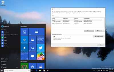 chống phân mảnh ổ cứng trong Windows 10